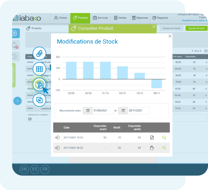 gestion de stock modulaire