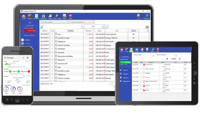 logiciel gestion banque
