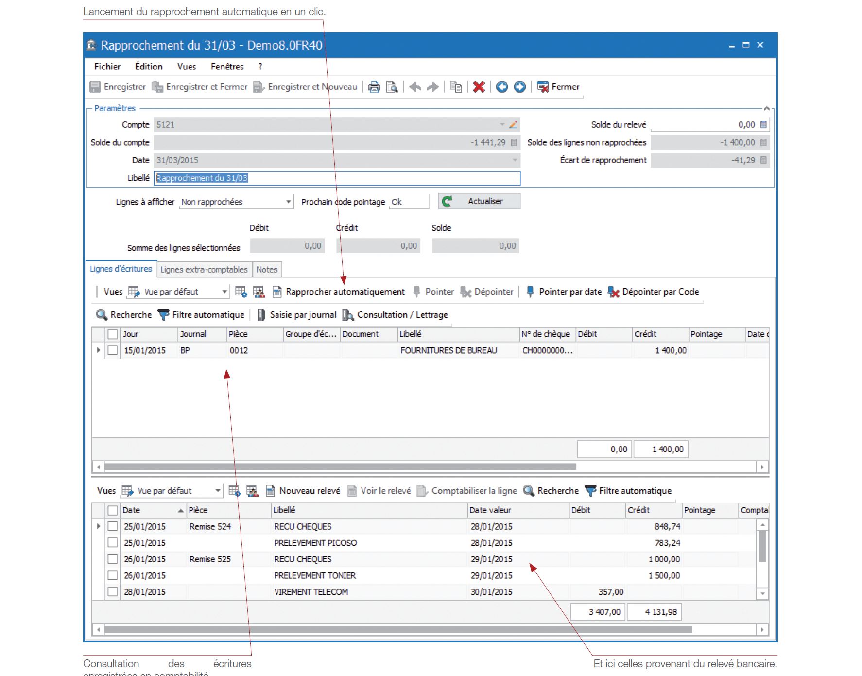 ebp gestion commerciale transfert en comptabilité